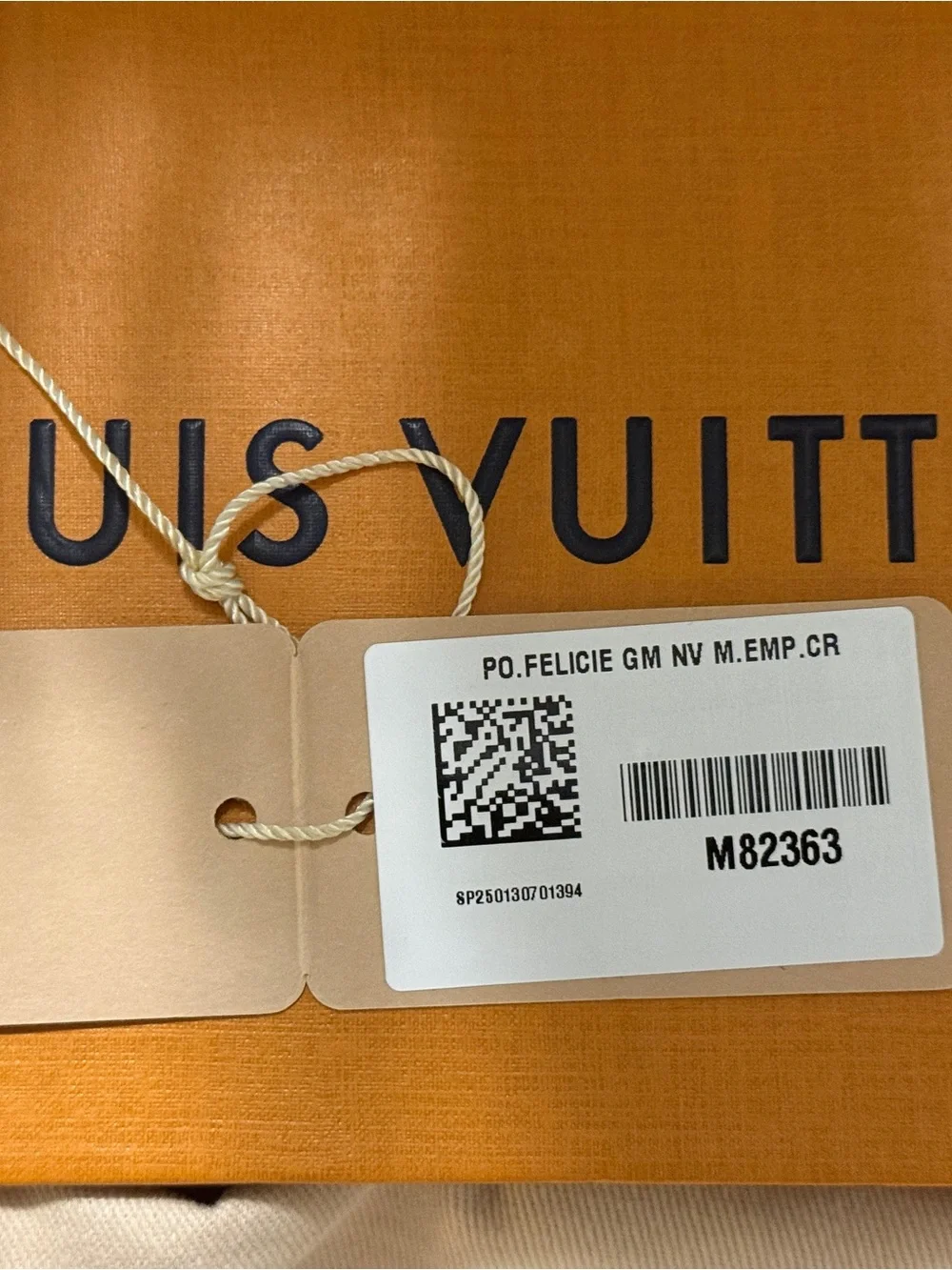 Louis Vuitton cream leather